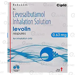 Levolin 0.63mg 2.5ml Pack Of 6 Respules